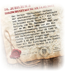 Sächsischer Holzschutzverband e.V. „20. Jubiläum“